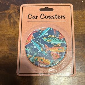 Colorful Fish Car Coasters